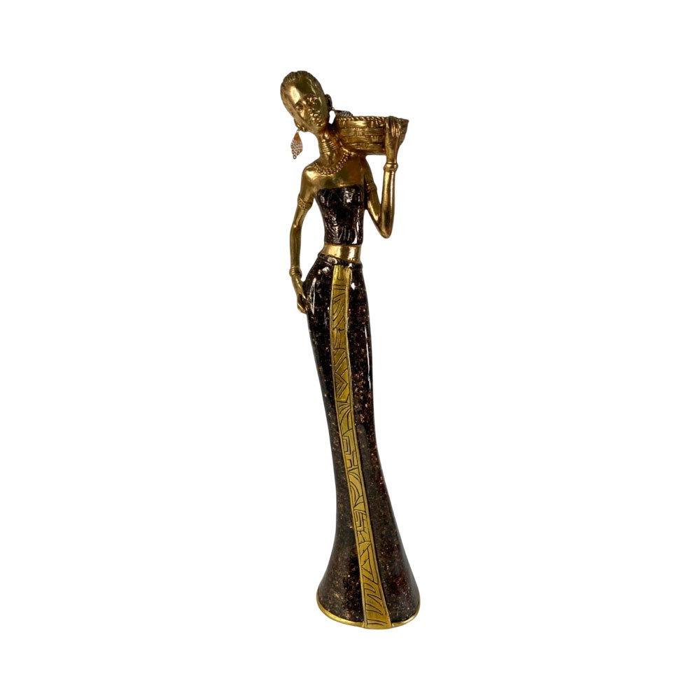 Figura Decorativa De Mujer Concepts 438 7014453 51 Cm Dorado Negro