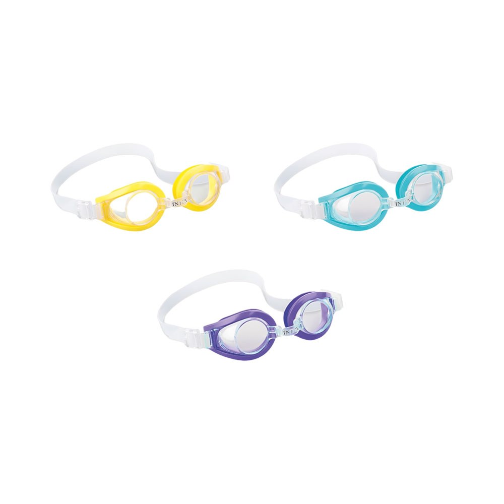 Lentes de Natación Intex 55602 Play - Vidrio Templado, Colores Aleatorios