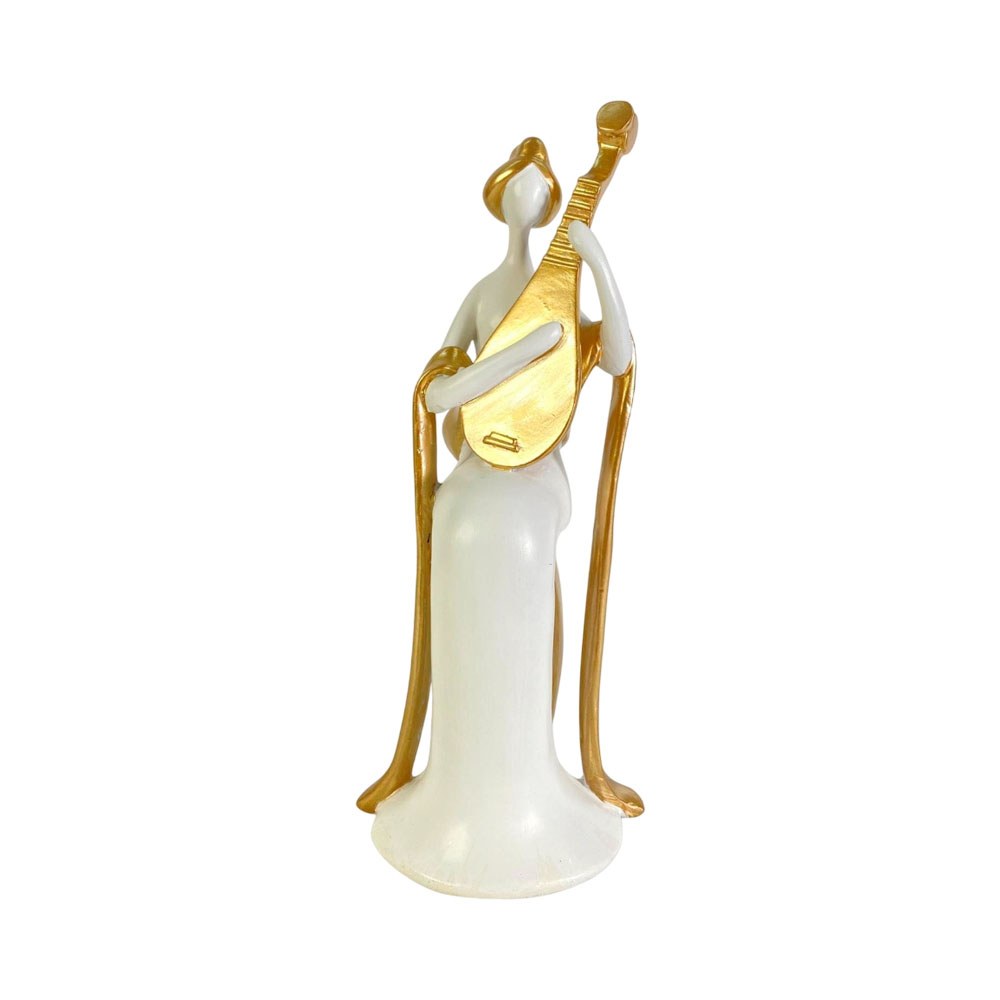 Figura Decorativa CONCEPTS Blanco Dorado 30 cm