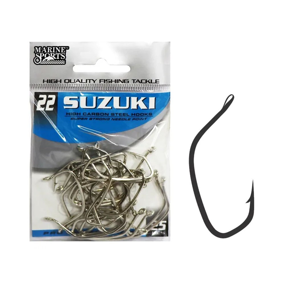 Anzuelo Marine Sports 22 Plateado Acero Al Carbono