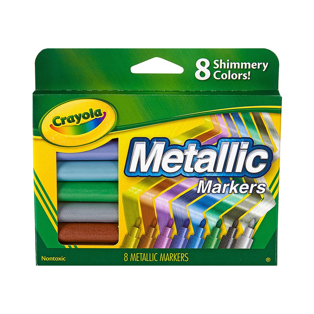 Marcador Crayola Metallic Markers 58 8628 8 Unidades