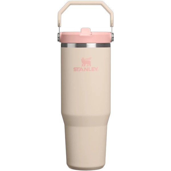 Termo Stanley The IceFlow Flip Straw Tumbler de 887ml - Champagne
