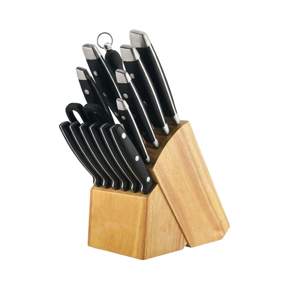 Juego De Cuchillos Luxor Lx 12 Gs14 Negro 14 Piezas