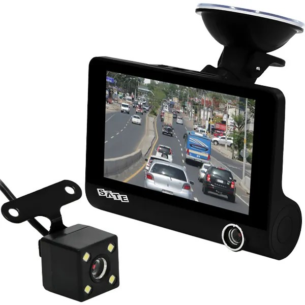 Cámara Automotriz Satellite A-DVR053 con Visión Nocturna - Negro