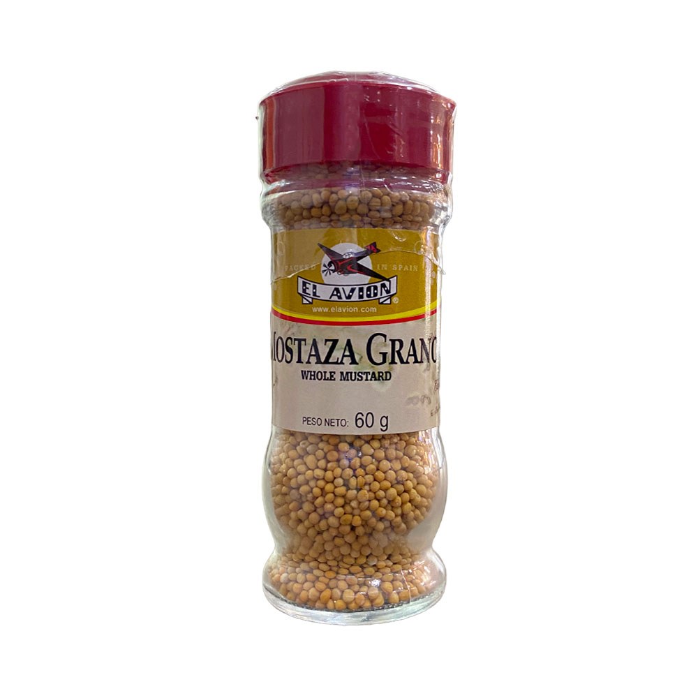 Condimento El Avion Granos De Mostaza 60 G